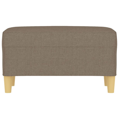 Banco 70x35x41 cm tecido cinza-acastanhado