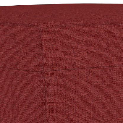 Banco 100x35x41 cm tecido vermelho tinto