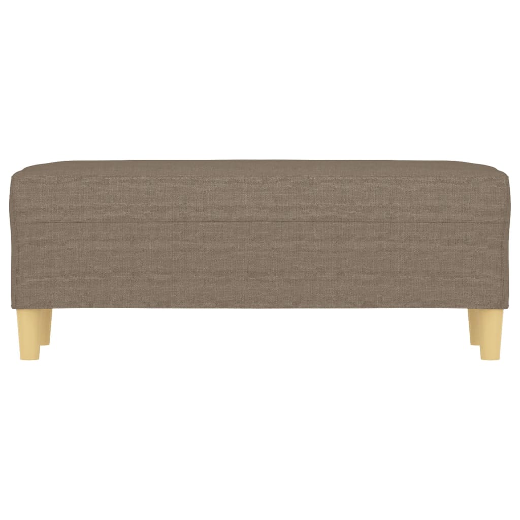 Banco 100x35x41 cm tecido cinza-acastanhado