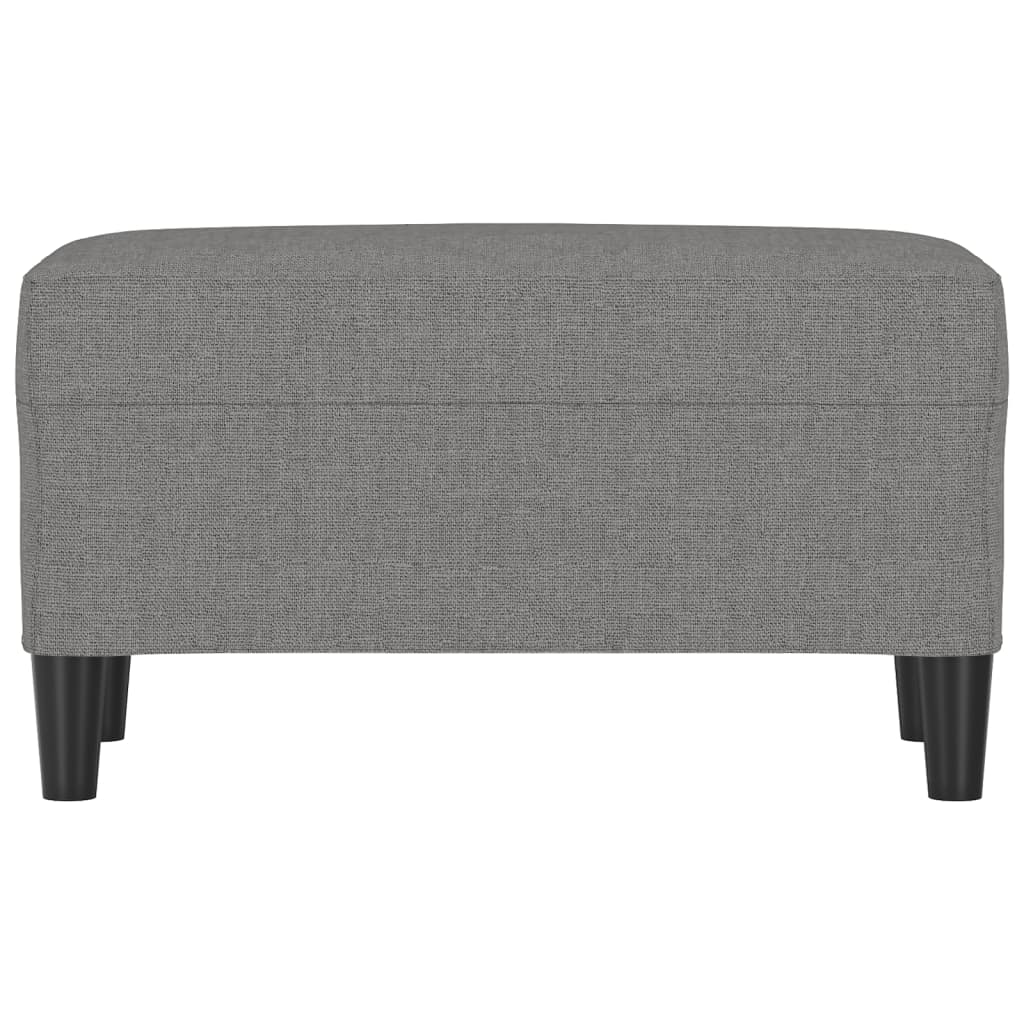 Banco 70x35x41 cm tecido cinzento-escuro