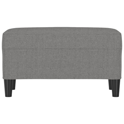 Banco 70x35x41 cm tecido cinzento-escuro