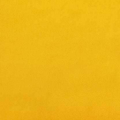 Banco 70x35x41 cm veludo amarelo