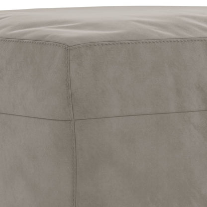 Banco 100x35x41 cm veludo cinza-claro