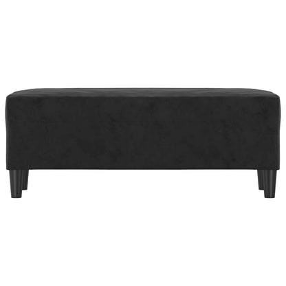 Banco 100x35x41 cm veludo preto