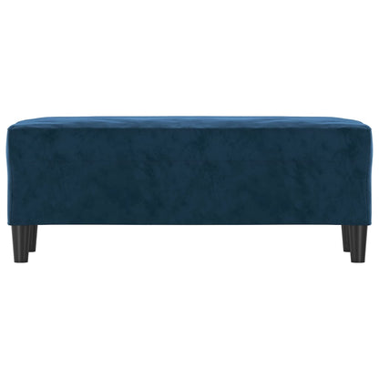 Banco 100x35x41 cm veludo azul