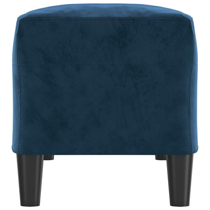 Banco 100x35x41 cm veludo azul