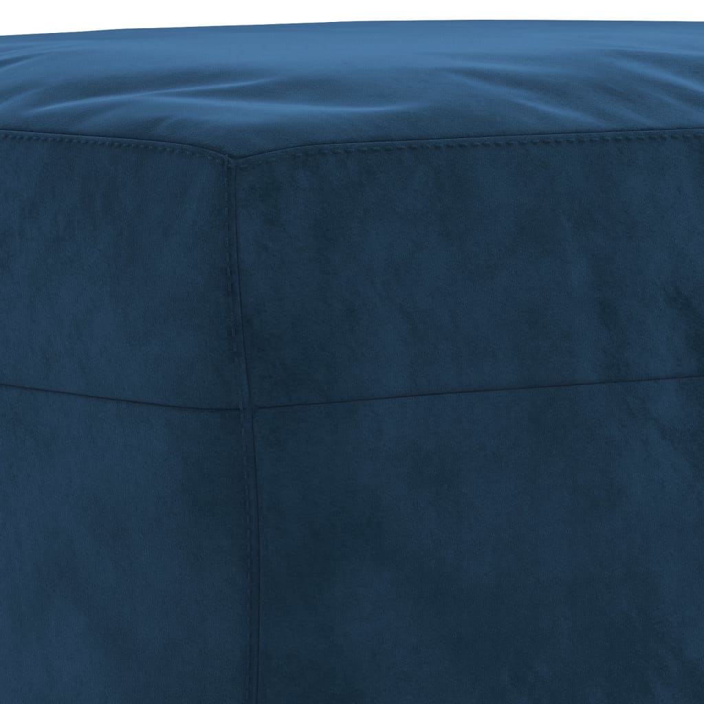 Banco 100x35x41 cm veludo azul
