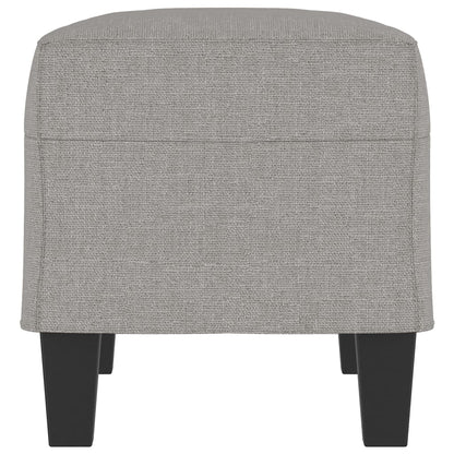 Banco 70x35x41 cm tecido cinzento-claro
