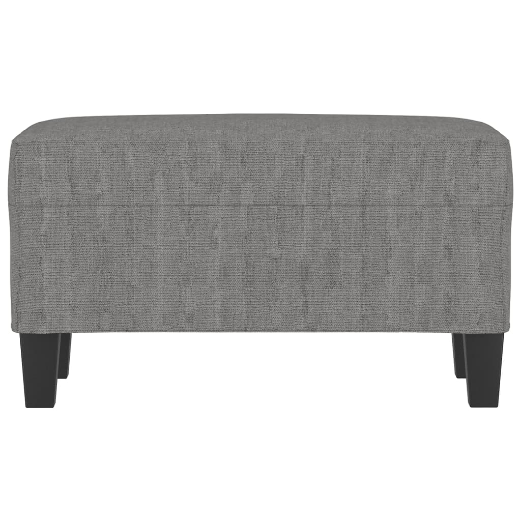 Banco 70x35x41 cm tecido cinzento-escuro