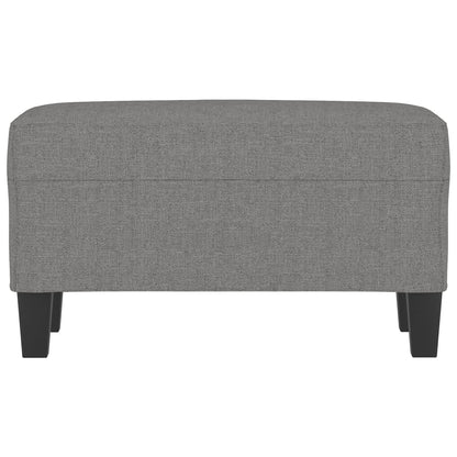 Banco 70x35x41 cm tecido cinzento-escuro
