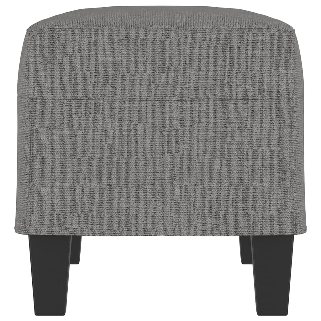 Banco 70x35x41 cm tecido cinzento-escuro