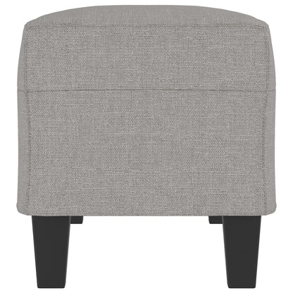 Banco 100x35x41 cm tecido cinza-claro