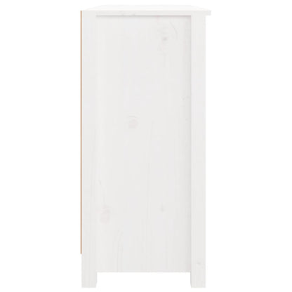 Aparador 100x35x74 cm madeira de pinho maciça branco