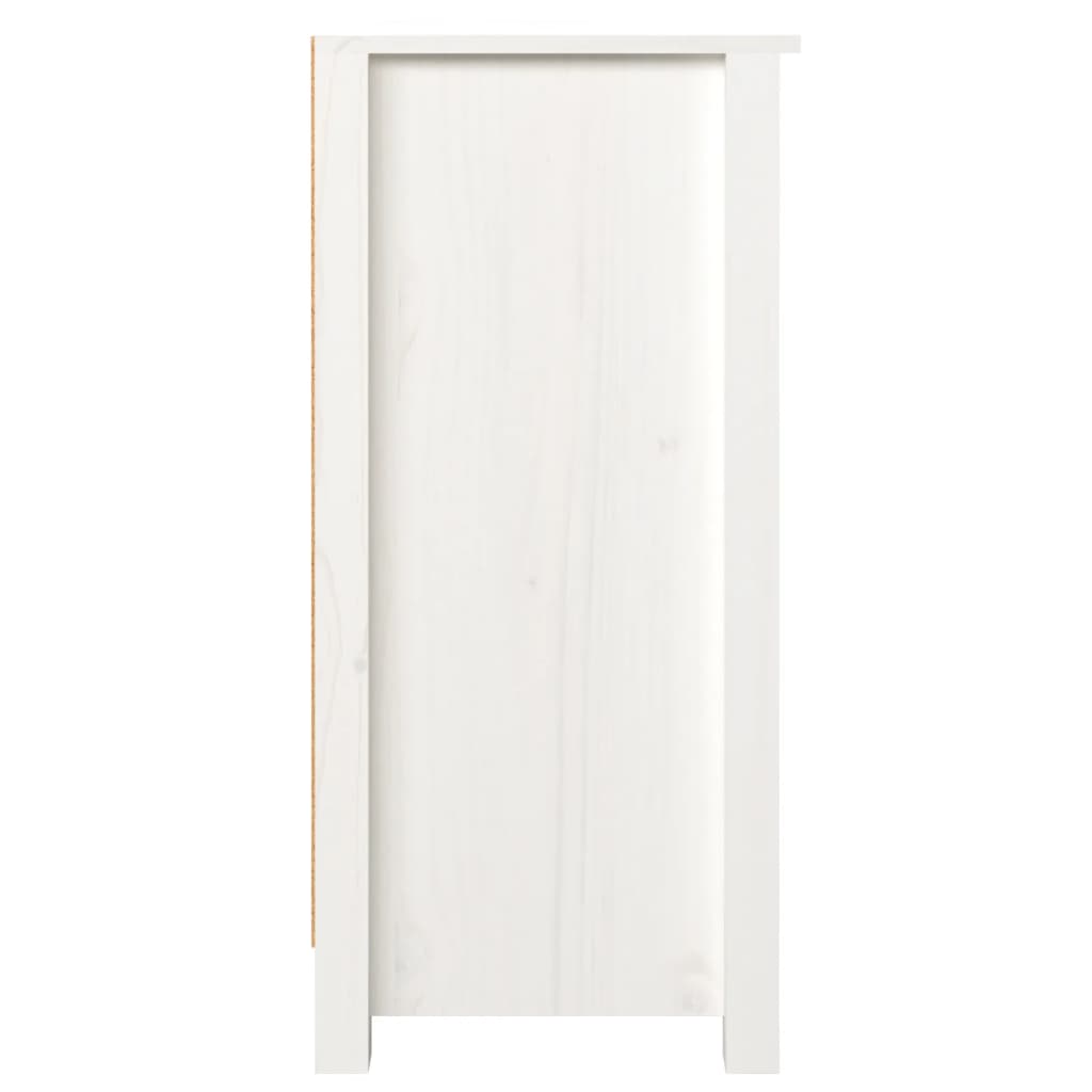 Aparador 100x35x74 cm madeira de pinho maciça branco