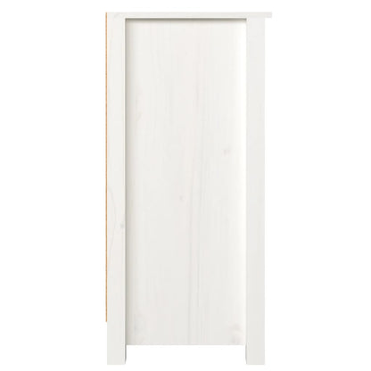 Aparador 100x35x74 cm madeira de pinho maciça branco