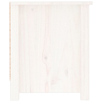 Sapateira 110x38x45,5 cm pinho maciço branco
