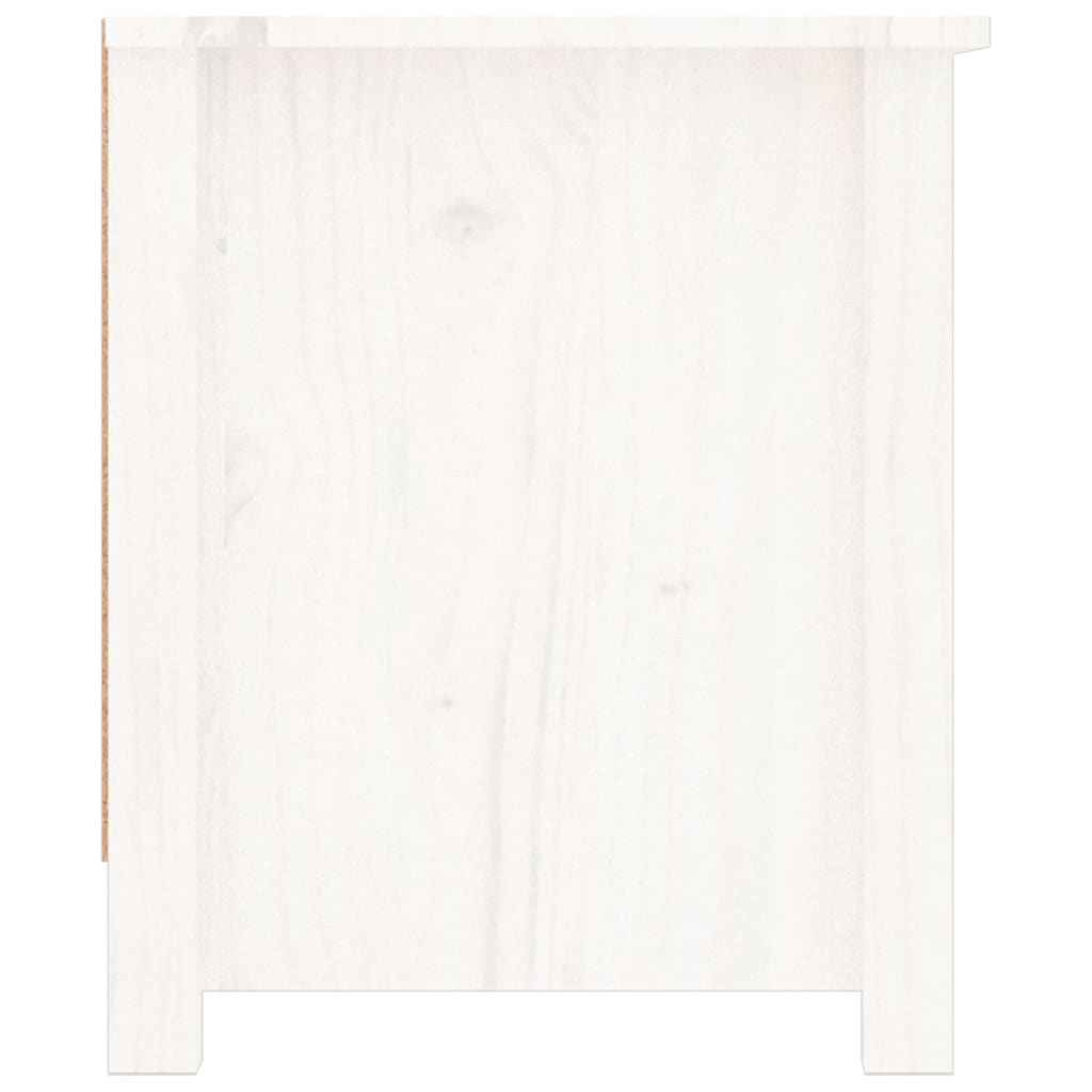 Sapateira 110x38x45,5 cm pinho maciço branco