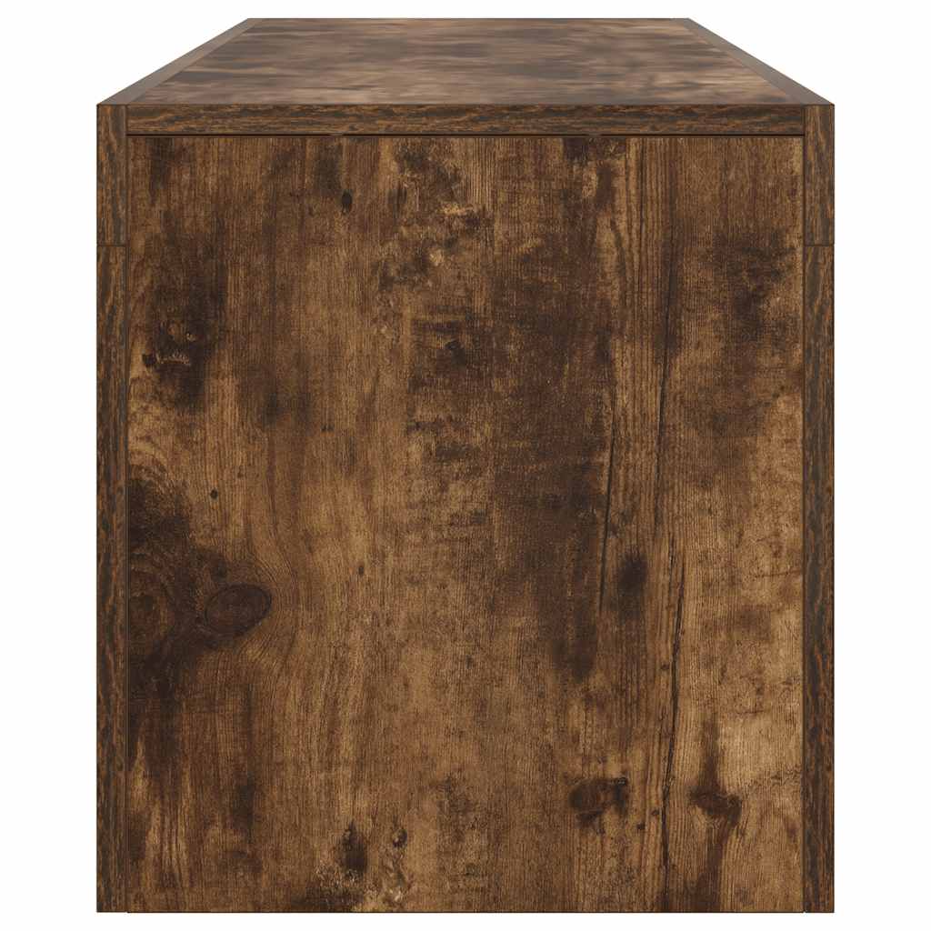 Móvel de TV com luzes LED carvalho fumado