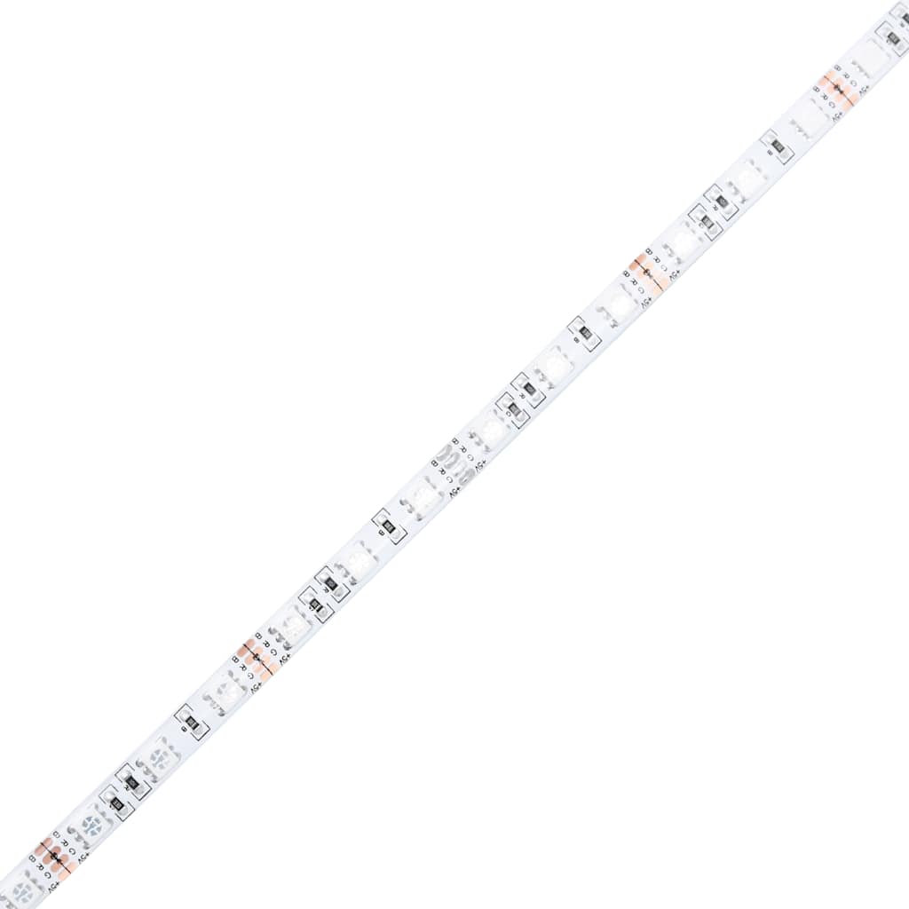 Móvel de TV com luzes LED carvalho castanho