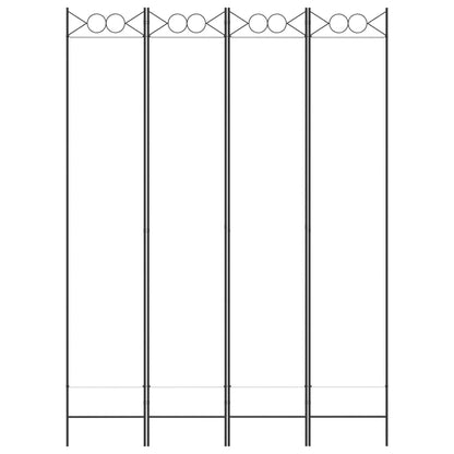 Biombo com 4 painéis 160x220 cm tecido branco