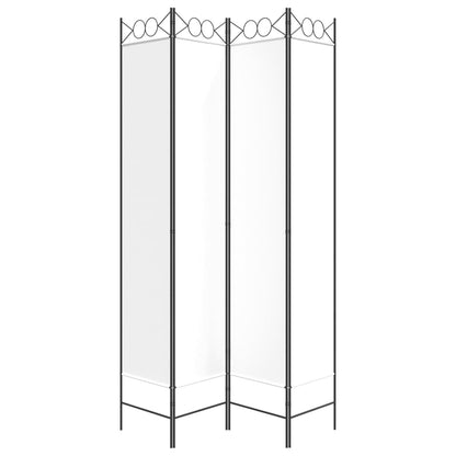 Biombo com 4 painéis 160x220 cm tecido branco