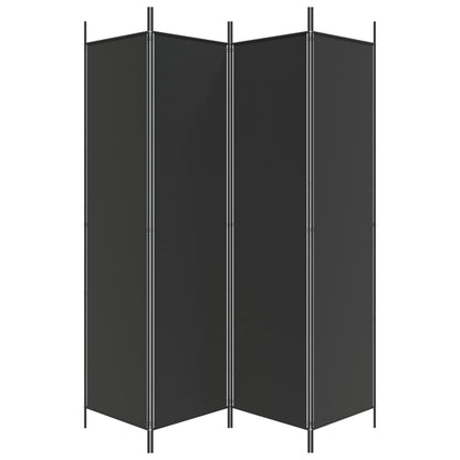 Divisória com 4 painéis 200x200 cm tecido preto