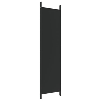 Divisória com 4 painéis 200x200 cm tecido preto