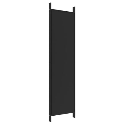 Divisória de quarto com 5 painéis 250x200 cm tecido preto