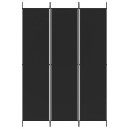 Biombo/divisória com 3 painéis 150x220 cm tecido preto
