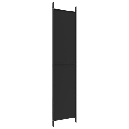 Biombo/divisória com 3 painéis 150x220 cm tecido preto