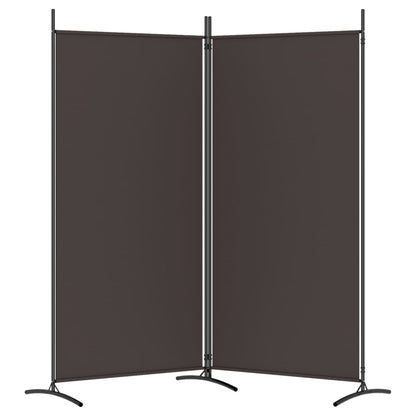 Divisória de quarto com 2 painel 175x180 cm castanho tecido