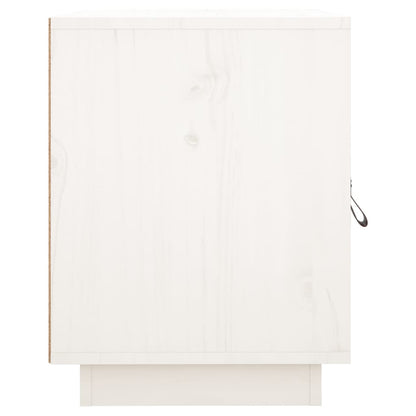 Mesas de cabeceira 2 pcs 40x34x45 cm pinho maciço branco