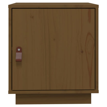 Mesa de cabeceira 40x34x45 cm pinho maciço castanho mel