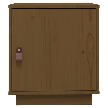 Mesas de cabeceira 2 pcs 40x34x45 cm pinho maciço castanho mel