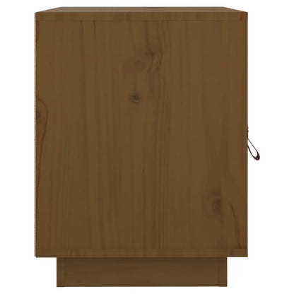 Mesas de cabeceira 2 pcs 40x34x45 cm pinho maciço castanho mel