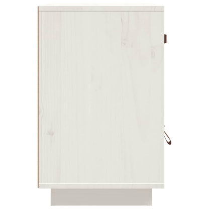 Mesas de cabeceira 2 pcs 40x34x55 cm pinho maciço branco