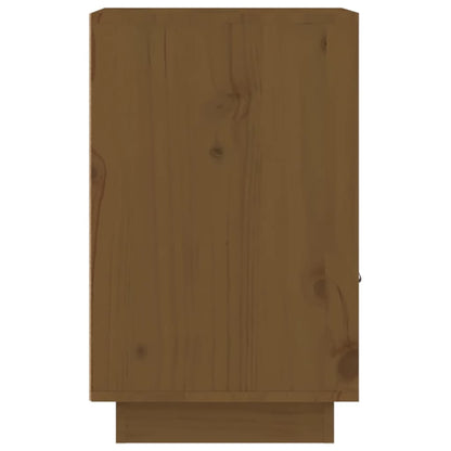 Mesa de cabeceira 40x34x55 cm pinho maciço castanho mel