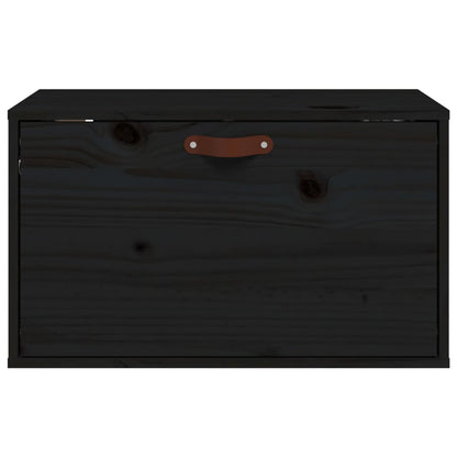 Armários de parede 60x30x35 cm pinho maciço preto