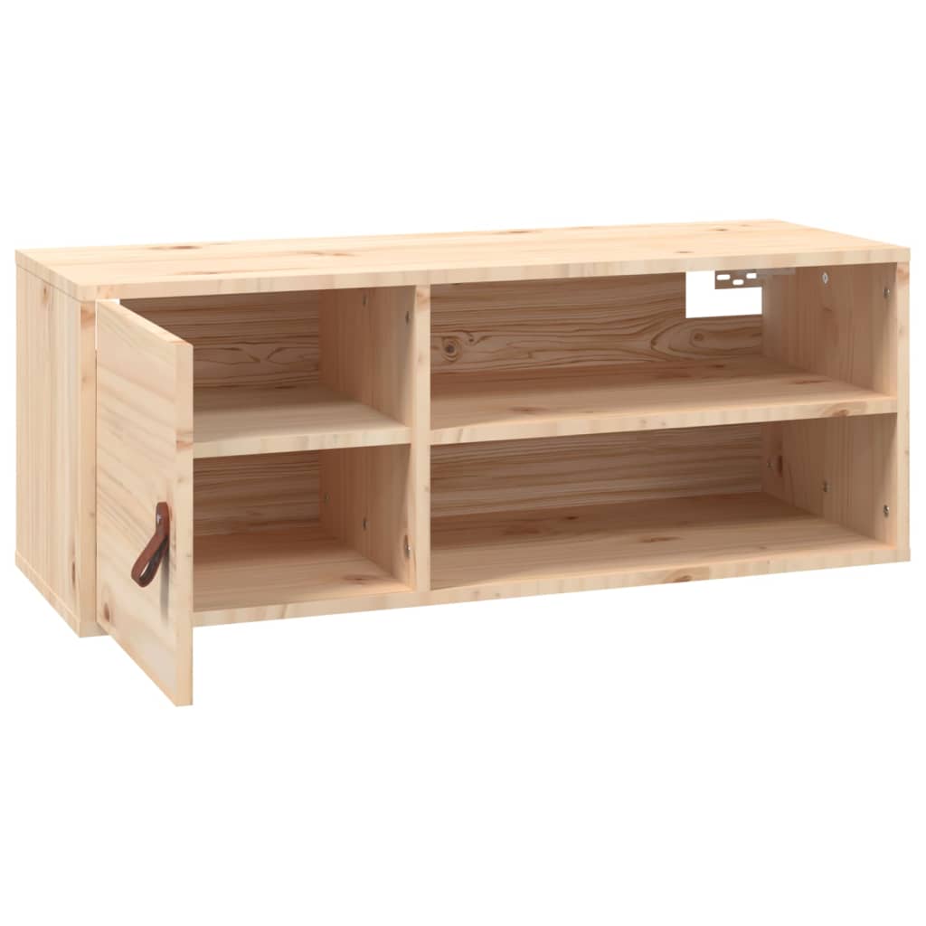 Armários de parede 2 pcs 80x30x30 cm madeira de pinho maciça