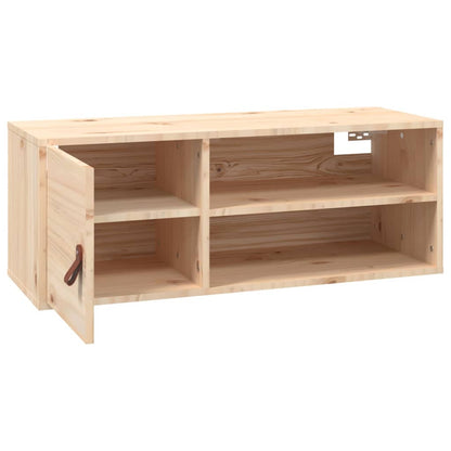Armários de parede 2 pcs 80x30x30 cm madeira de pinho maciça