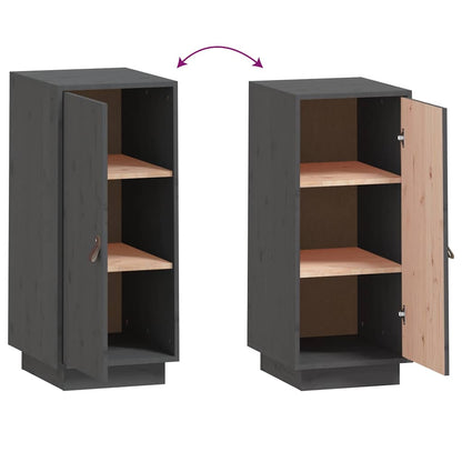 Aparador 34x40x75 cm madeira de pinho maciça cinza