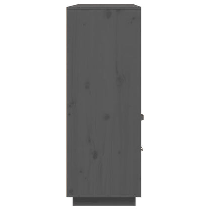 Aparador alto 100x40x108,5 cm pinho maciço cinzento