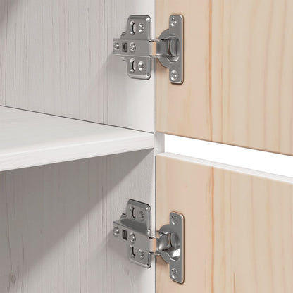 Aparador alto 34x40x108,5 cm pinho maciço branco