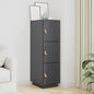 Aparador alto 34x40x108,5 cm pinho maciço cinza