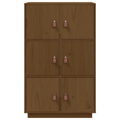 Aparador alto 67x40x108,5 cm pinho maciço castanho mel