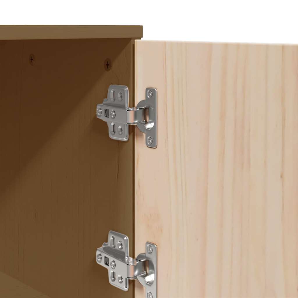 Aparador alto 67x40x108,5 cm pinho maciço castanho mel