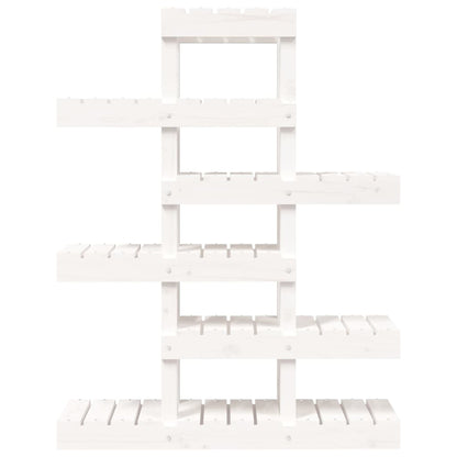 Suporte para plantas 85x25x109,5 cm pinho maciço branco