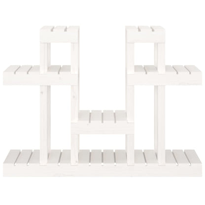 Suporte para plantas 104,5x25x77,5 cm pinho maciço branco
