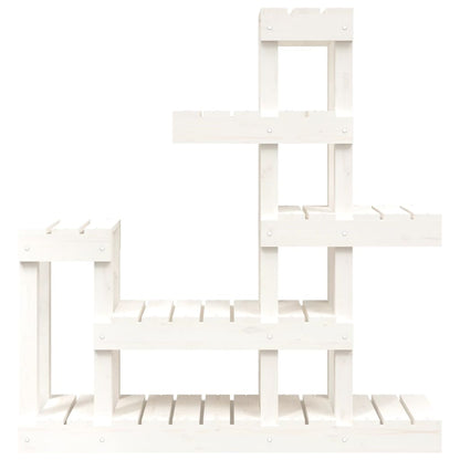 Suporte para plantas 92x25x97 cm pinho maciço branco