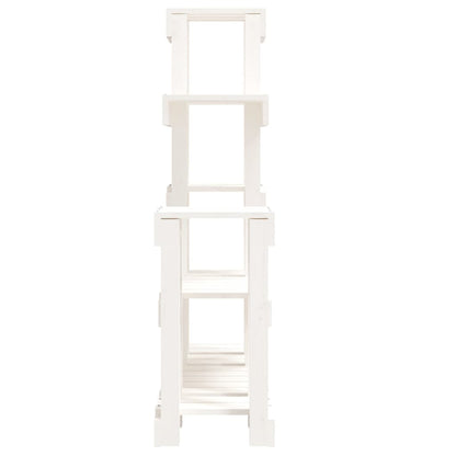 Suporte para plantas 92x25x97 cm pinho maciço branco